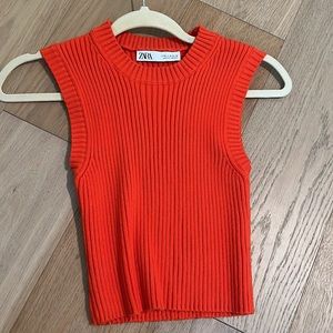 ZARA knit crop top